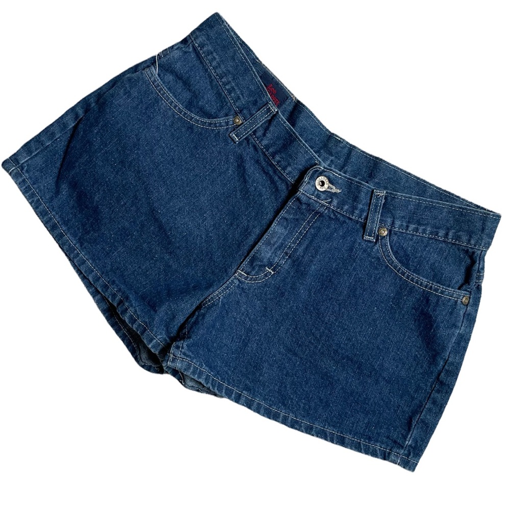 Vtg Y2k Lee Dungarees Denim Shorts